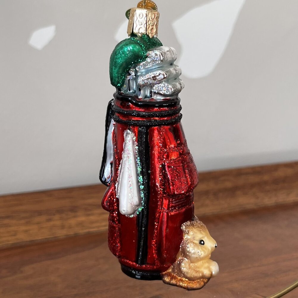 Old World Christmas Golf Bag Blown Glass Ornament 44077 Golfer Christmas Gift